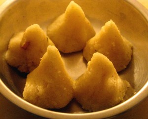 how to make prasad modak from sheera/ halwa 