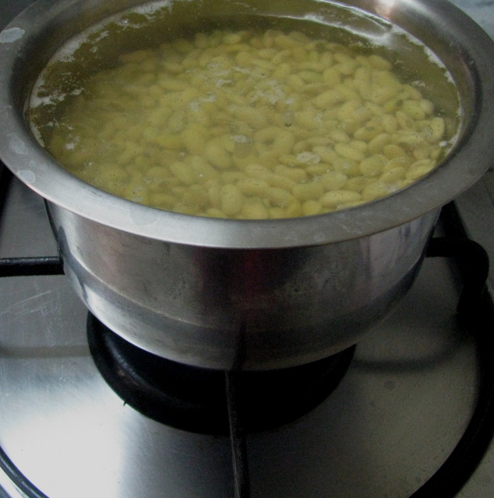 cook soyabean for 10 minutes  to dehull it easily 