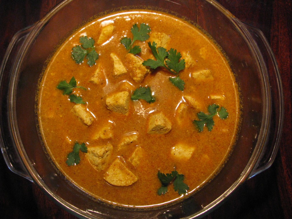 Spicy tofu curry