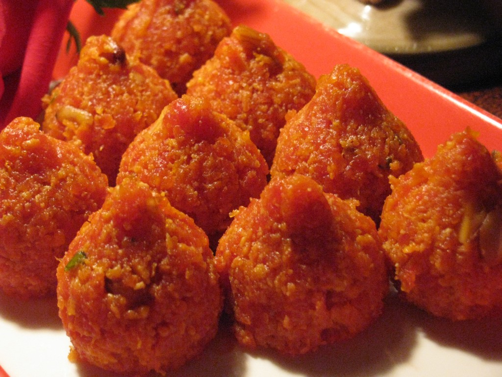 coconut carrot modak