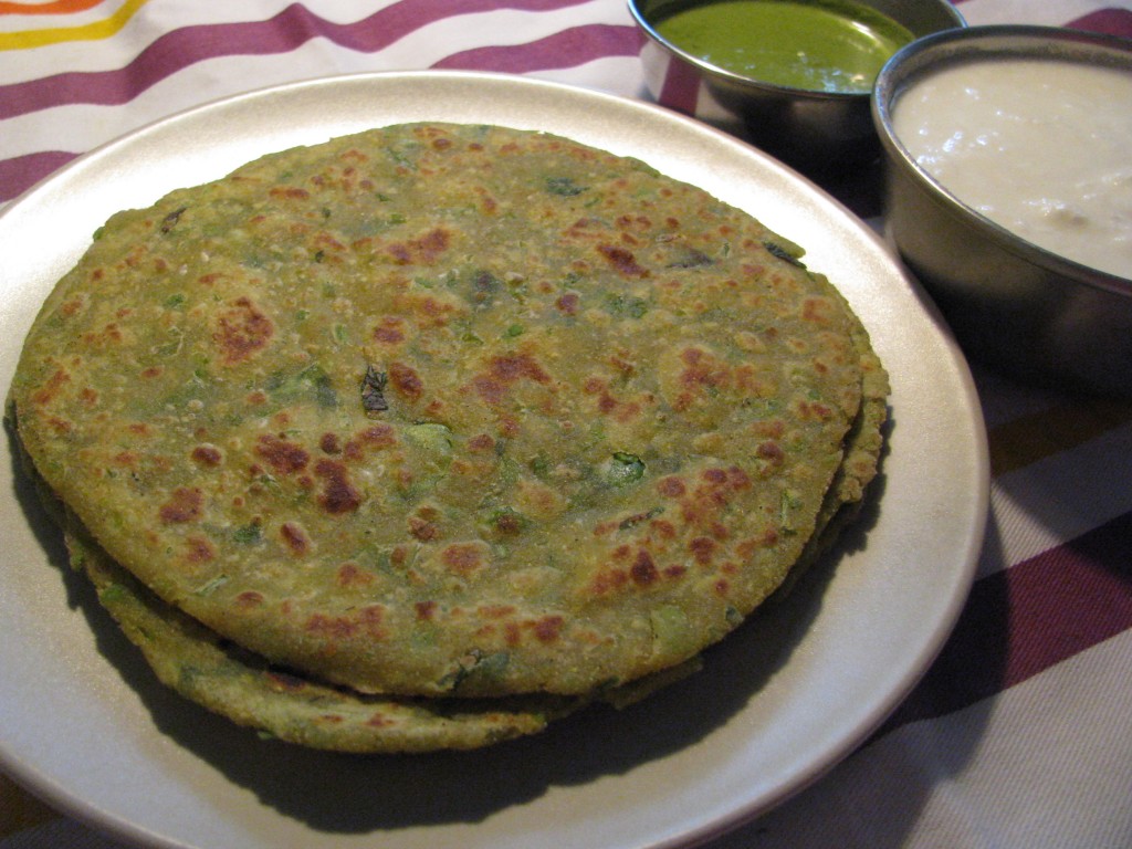 matar paratha recipe