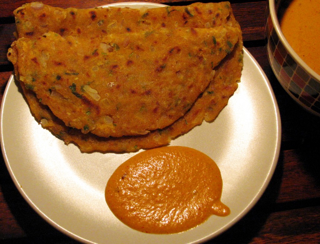 onion paratha / thepla 