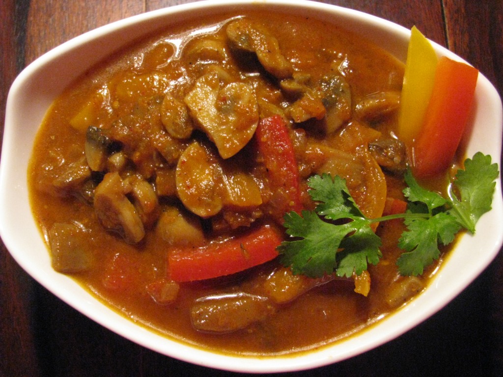 kadhai mashroom masala gravy