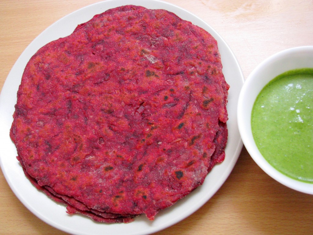 healthy Beetroot paratha