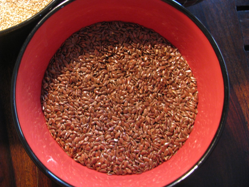 roasted flax seeds