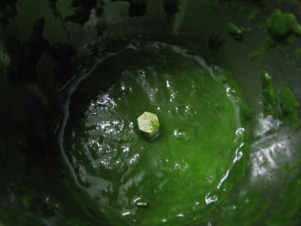 green palak or spinach puree