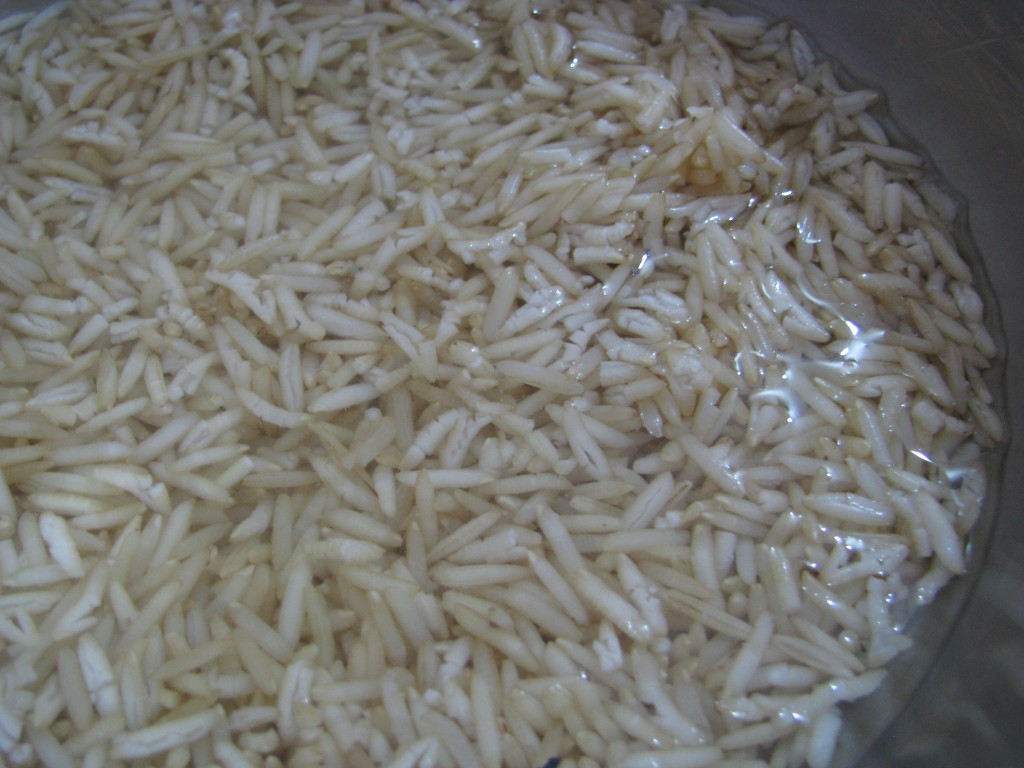 soaked brown rice 