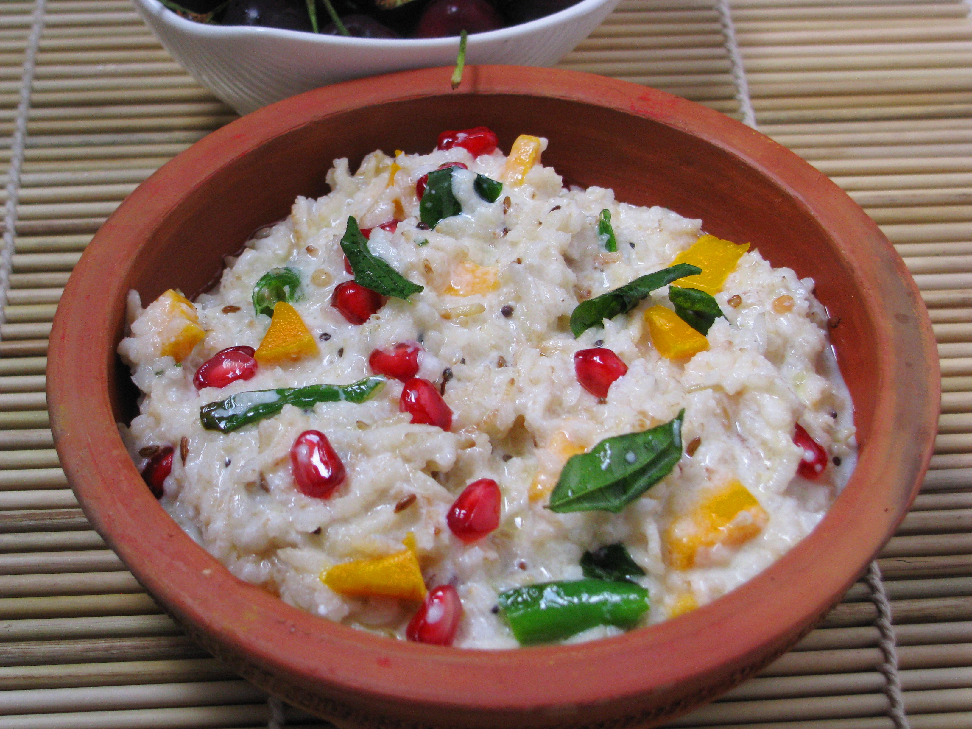 tasty brown rice recipe -indian curd rice