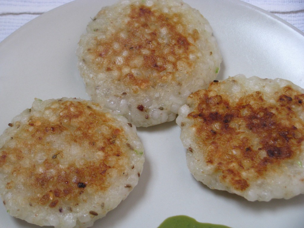 non fried sabudana vada