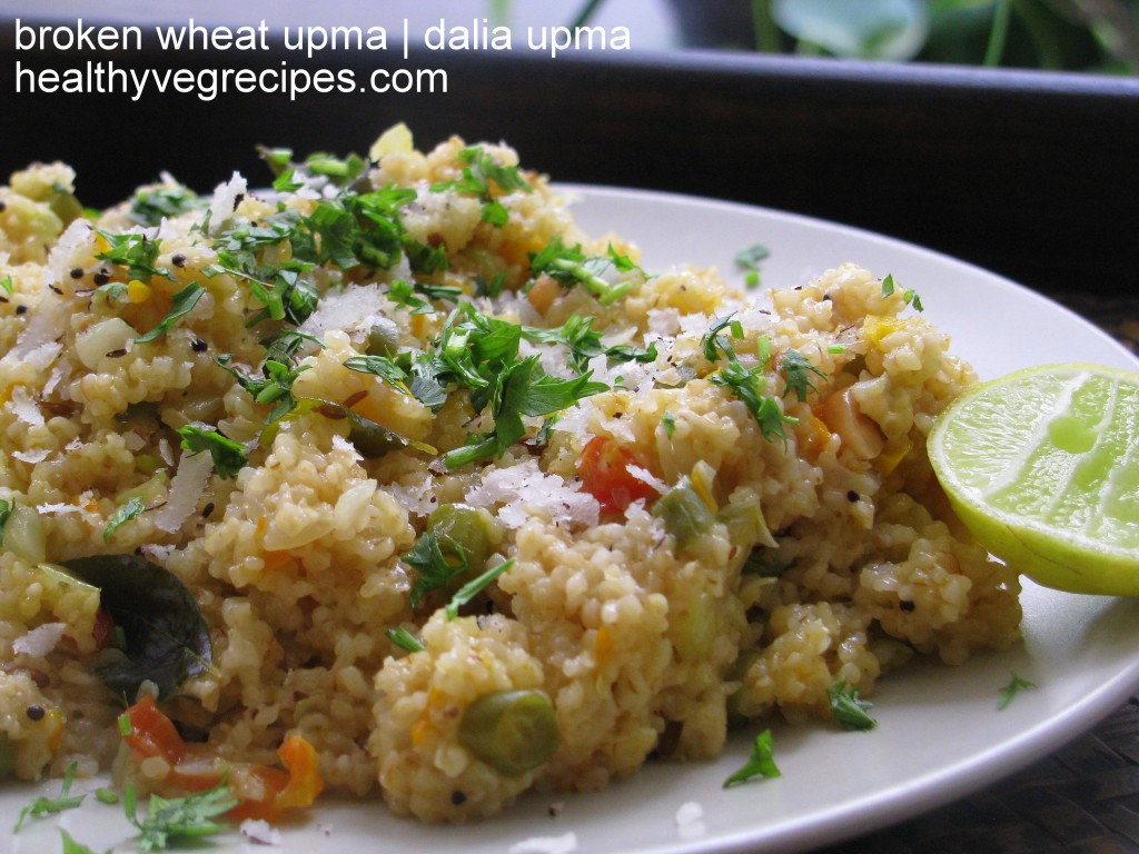 broken wheat upma recipe