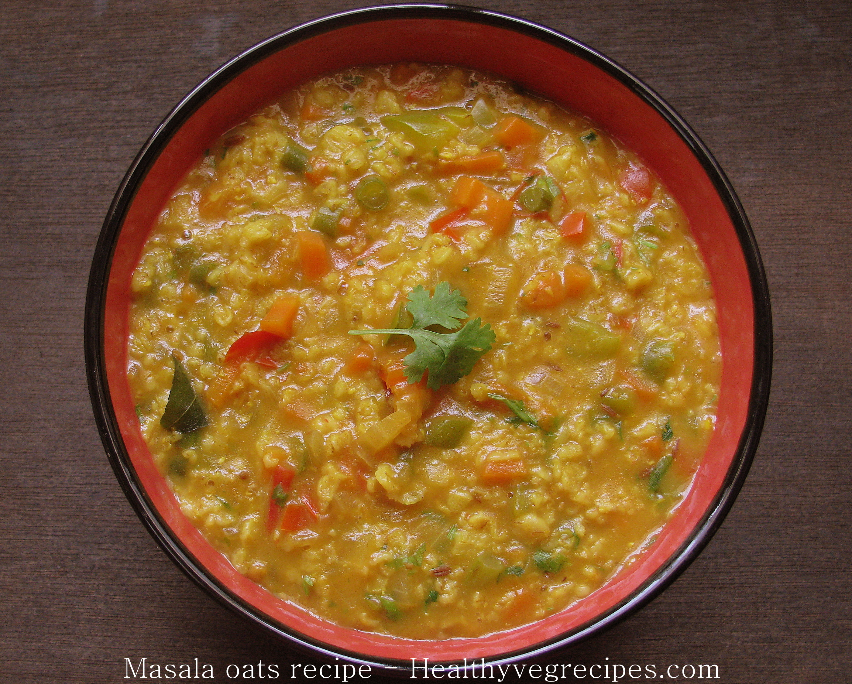 corriander masala oats recipe