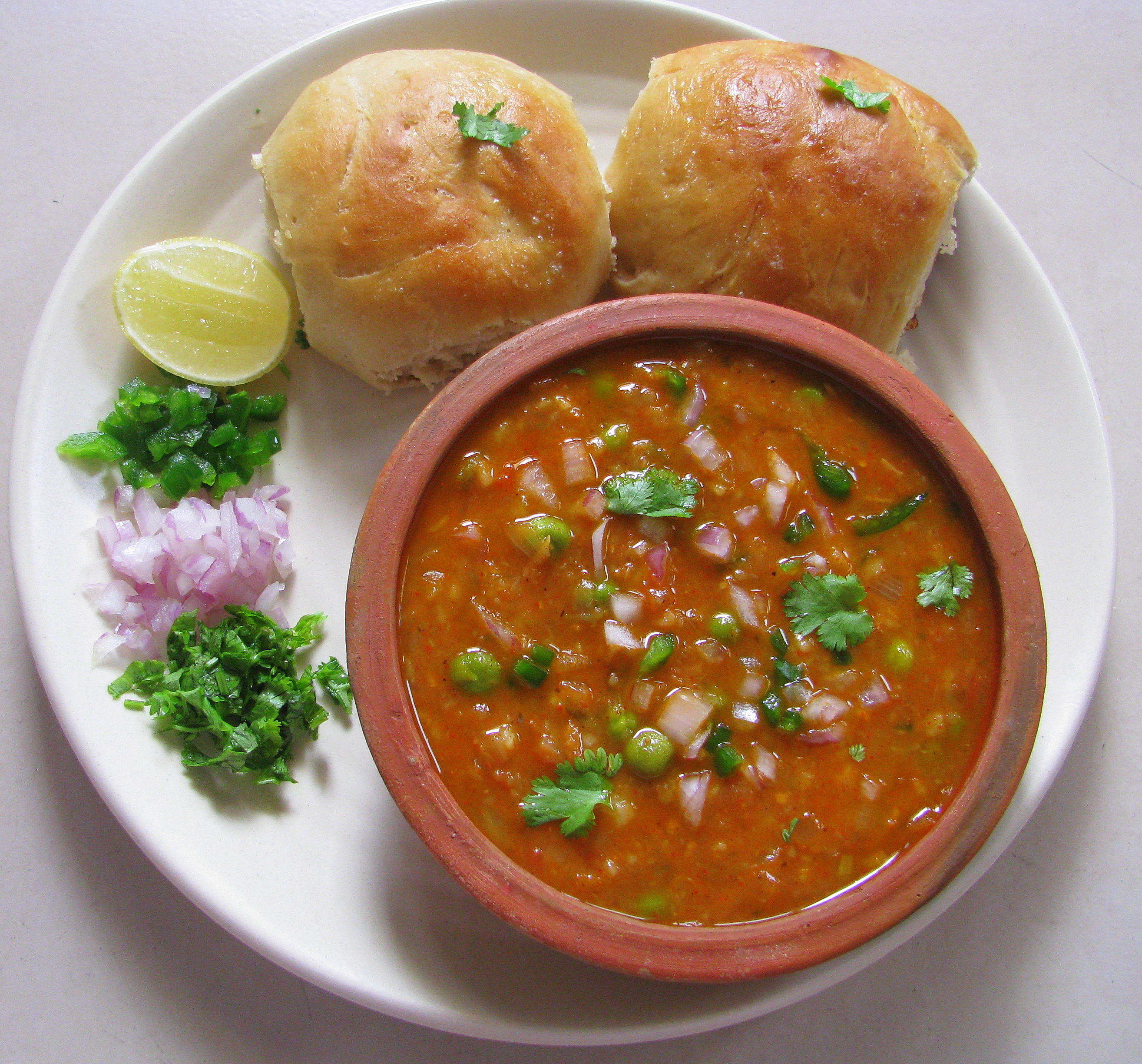 recipe of pav bhaji in hindi